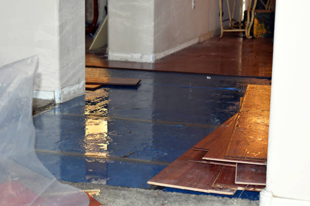 Professional Sewage Cleanup technician working in Jamesport, NY